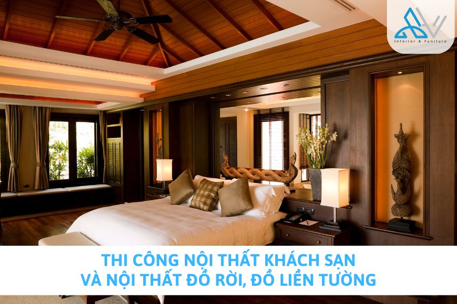 Thi Công Nội Thất Khách Sạn Và Nội Thất Đồ Rời, Đồ Liền Tường