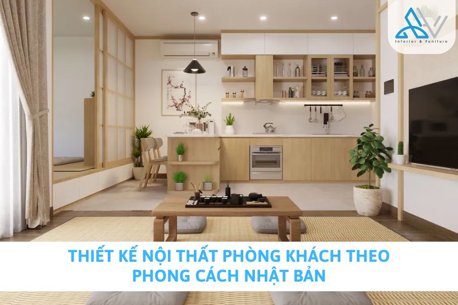 Thiết Kế Nội Thất Phòng Khách Theo Phong Cách Nhật Bản