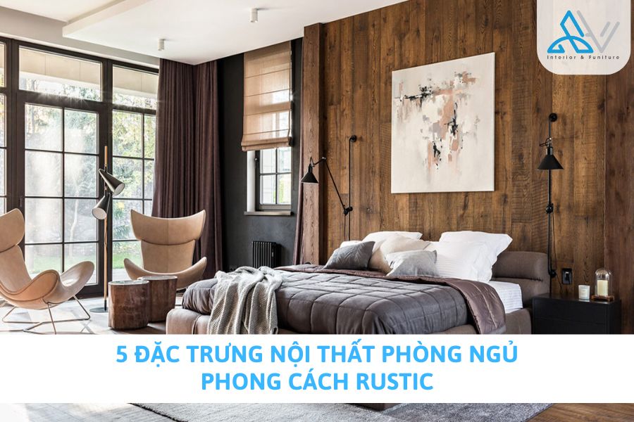 5 Đặc Trưng Nội Thất Phòng Ngủ Phong Cách Rustic